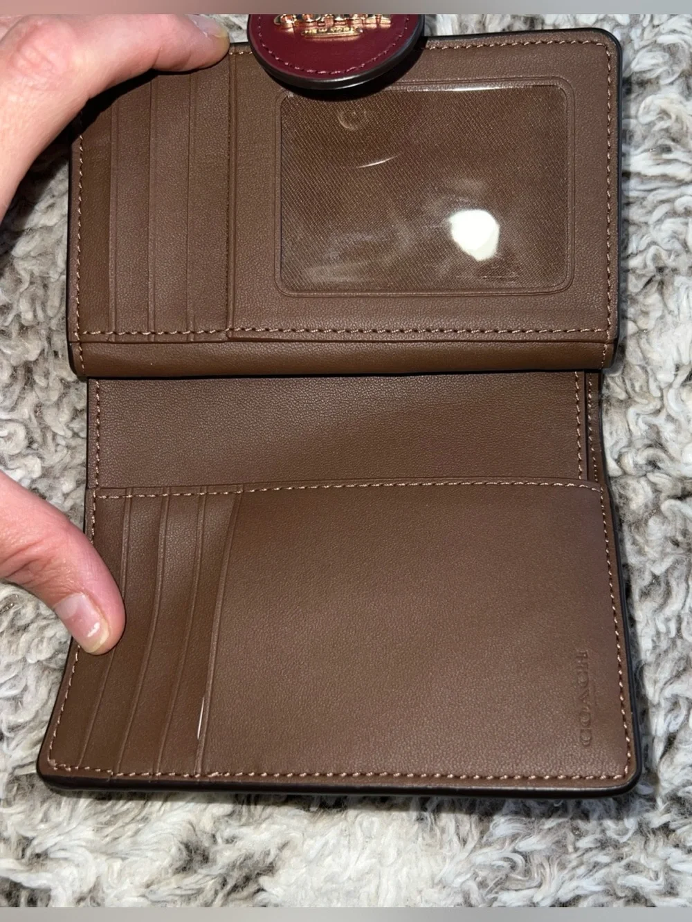 Coach Medium Corner Zip Wallet In Signature Canvas With Floral Print